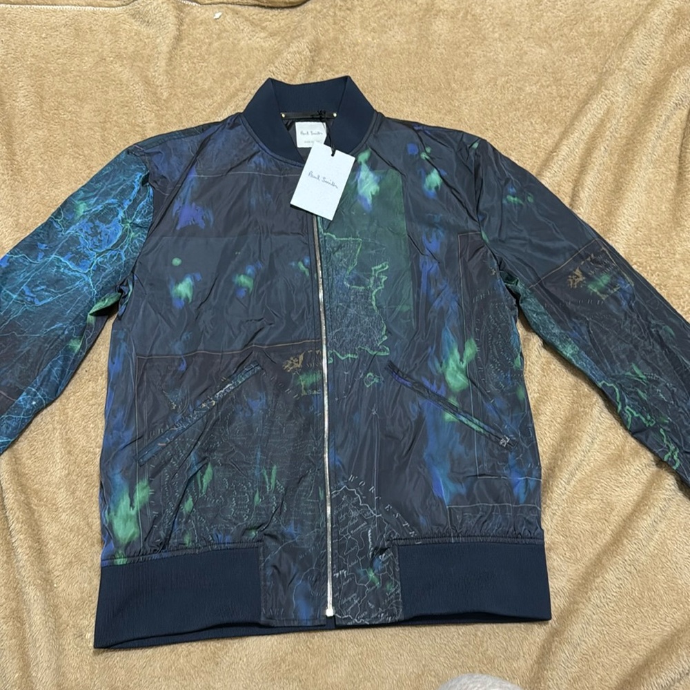 Paul Smith “Map” Print Bomber Jacket